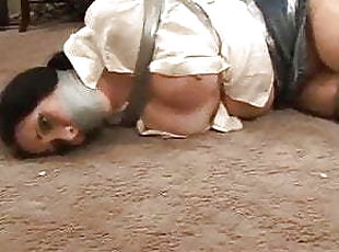 Duct Tape Bondage with Intruder
