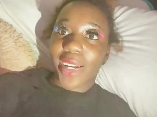 Ébène, Black, Chienne, Ejaculation, Webcam, Privé