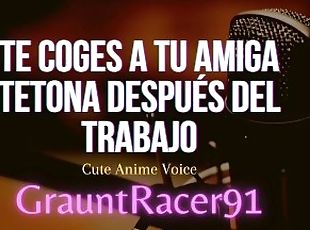 TU AMIGA TE LA CHUPA DESPUÉS DEL TRABAJO - ASMR Voz Tierna Anime - Usar audífonos