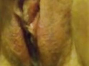 Pissing while rubbing my clit with a vibrator