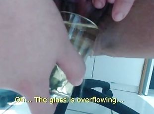 Stepmommy Pisses In a Small Glass Then Drinks Her Own Pee For The First Time!