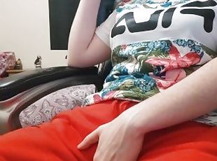 Masturbation, Orgasm, Amatör, Ensam, Påklätt sex