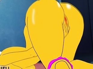 Mastürbasyon (Masturbation), Orta yaşlı seksi kadın, Pornografik içerikli anime