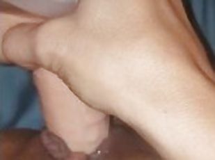 Wife fucking herself with dildo