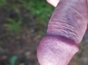 onani, orgasme, utendørs, offentlig, amatør, cumshot, stor-pikk, første-gang, cum, alene