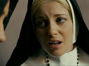 Confessions of a Sinful Nun - naturally bust babe screwed outdoors in retro movie