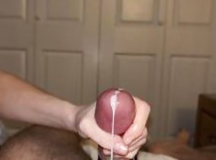 Mistress makes cock spray cum EVERYWHERE - HUGE CUMSHOT -
