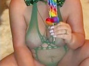 Buy My Rainbow Dick Lollipop Baby! It’s So Sticky!!