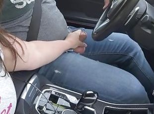 Tetas grandes, Masturbación, Al aire libre, Público, Esposa, Amateur, Mamada, Pareja, Regordeta (Chubby), Coche