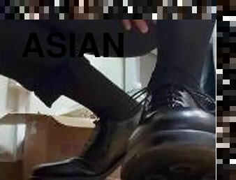 asiático, amateur, maduro, gay, pies, primera-vez, universidad, a-solas