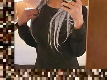 Hotel crossdresser ready for sex