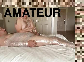 amateur, gay, branlette, pieds, fétiche, domination, ours, orteils