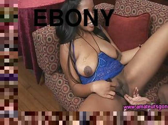 Ebony goddess with huge tits gets pierced by bbc