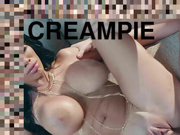 Curvy hot Victoria June gets a hard fuck and creampie