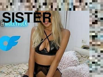 amatör, brudar, creampie, college, blond, underkläder, syster, fetisch