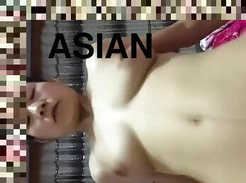 asiatisk, behåret, fisse-pussy, milf, japans, drillende