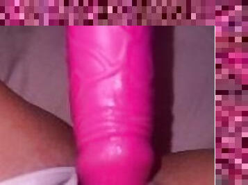 masturbation, orgasm, fitta-pussy, kvinnligt-sprut, amatör, brudar, leksak, trosor, sprut, brittisk