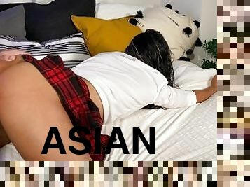 asiatisk, doggy-style, orgasm, fitta-pussy, amatör, brudar, tonåring, hemmagjord, thailändsk, college