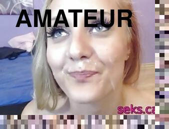 amatir, cumshot-keluarnya-sperma, gambarvideo-porno-secara-eksplisit-dan-intens, pasangan, berhubungan-dengan-wajah, berambut-pirang, webcam