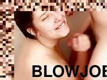 Giving bf blowjob