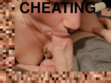 Cheating footjob