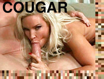 Blonde Cougar Smokes A Flesh Cigar