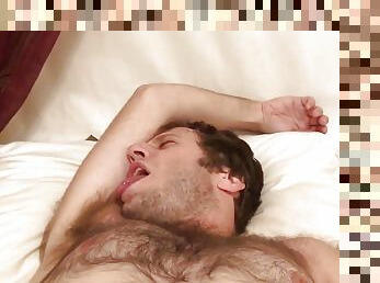Hairy Dude Gives His Own Pits A Licking PREVIEW