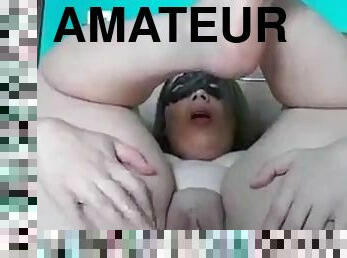 masturbation, amateur, brésil, joufflue