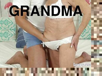 Dickriding grandma plowed by younger guy