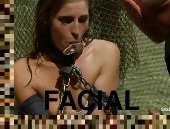 anal, ejaculation-sur-le-corps, jouet, bdsm, sur-le-visage, blonde, fétiche, bondage, fessée