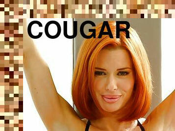 gros-nichons, chatte-pussy, milf, hardcore, fellation-profonde, rousse, cougar, dure