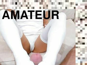 آسيوية, جوارب, كس-pussy, هواة, يابانية, أسفل, سراويل-داخلية, زميلة, قذف, أخت