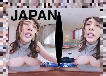 Japanese naughty stunner VR crazy sex clip