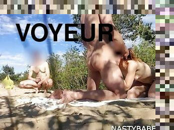 Nude beach sex voyeur watching us PART 2