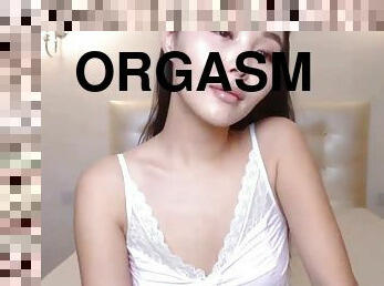 orgasm, amatör, brudar, thailändsk, söt