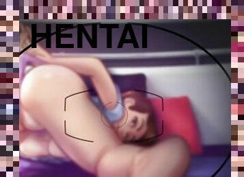 äußerste, anal-sex, tief-in-die-kehle, creampie, anime, hentai