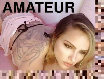 masturbation, amatör, avsugning, tonåring, webbkamera, ensam, underskön, tatuering