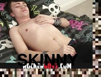 Rocker Boyz - Chubby Uncut Gay Teen Boy Jerks Off