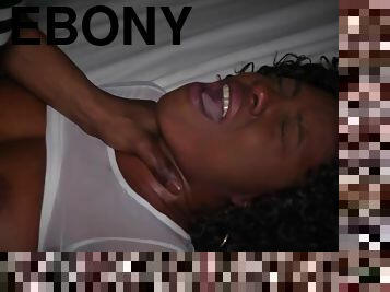 Hardcore pussy fuck with ebony curly college girl