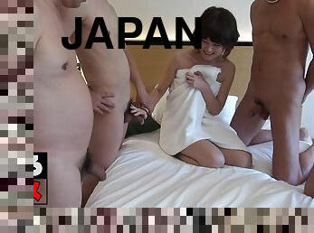 Japanese stunner gangbang hot sex video