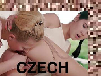 Naughty Czech Lesbians Enjoy Playing Sex Toys