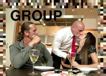 Rough Group Fuck - Stacy Bloom gets gangbanged