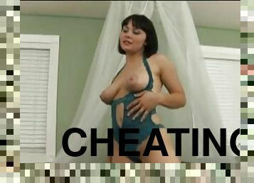 Married woman cheating in casting with photograph