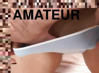 amatör, massage, trosor