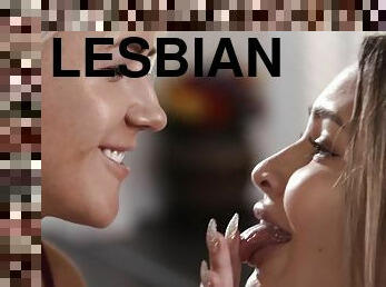 Sweet lesbian sex affair featuring Kit Mercer and Gizelle Blanco