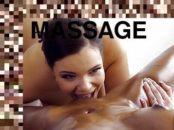 Massage Rooms - Czech Masseuse Treats Black UK Babe 1 - Asia Rae