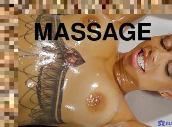 Massage Rooms - Alluring Oil Soaked Spic Lesbians 1 - Jade Presley
