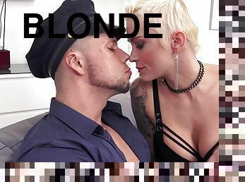 schwer, blondine