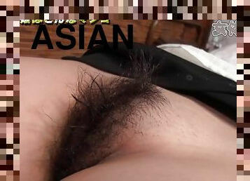 asiatisk, behåret, onani, fisse-pussy, teenager, japans, erotisk, asiatisk-teenager