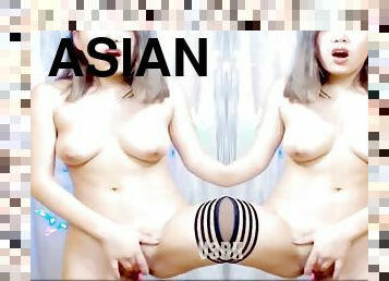 asiatisk, hårig, tonåring, webbkamera